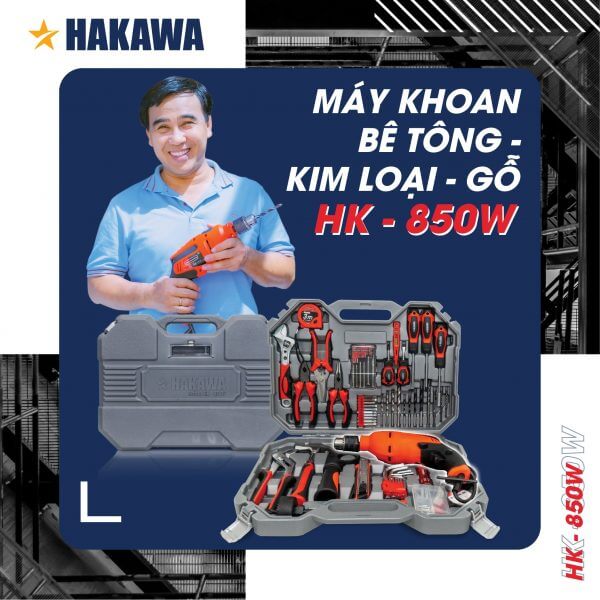 Bộ dụng cụ máy khoan HAKAWA HK-850